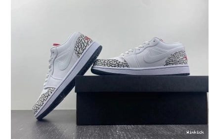 Low  1 Phat 338145-162 Grey Cement Jordan 0801